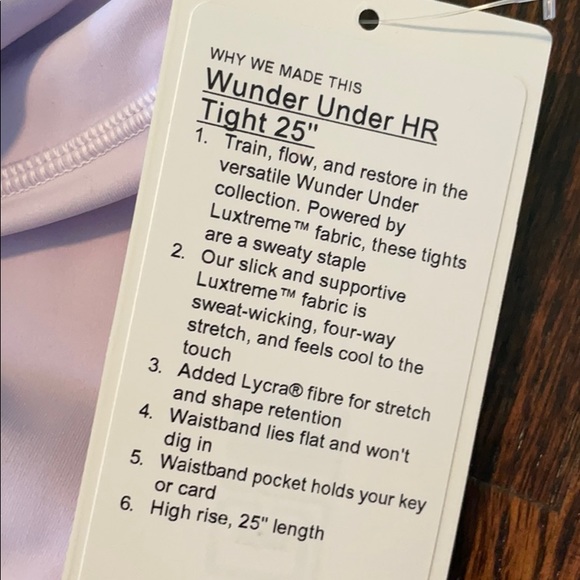 NWT Lululemon Wunder Under High-Rise Tight 25" - Picture 7 of 8